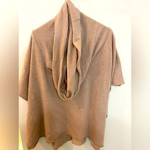 Cowl neck poncho